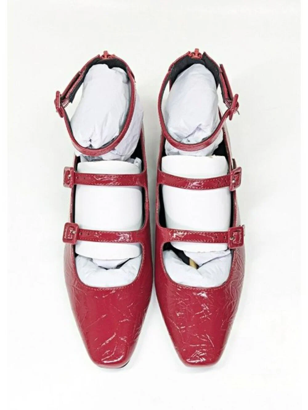 Katy Perry Confidant Mary Jane Women's Flats in Crimson Red Size 7.5 (MSRP $98)